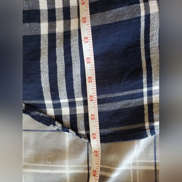 Lucky Brand Blue and White Plaid Button Down Shirt Women's Size Small Petite - Picture 9 of 12